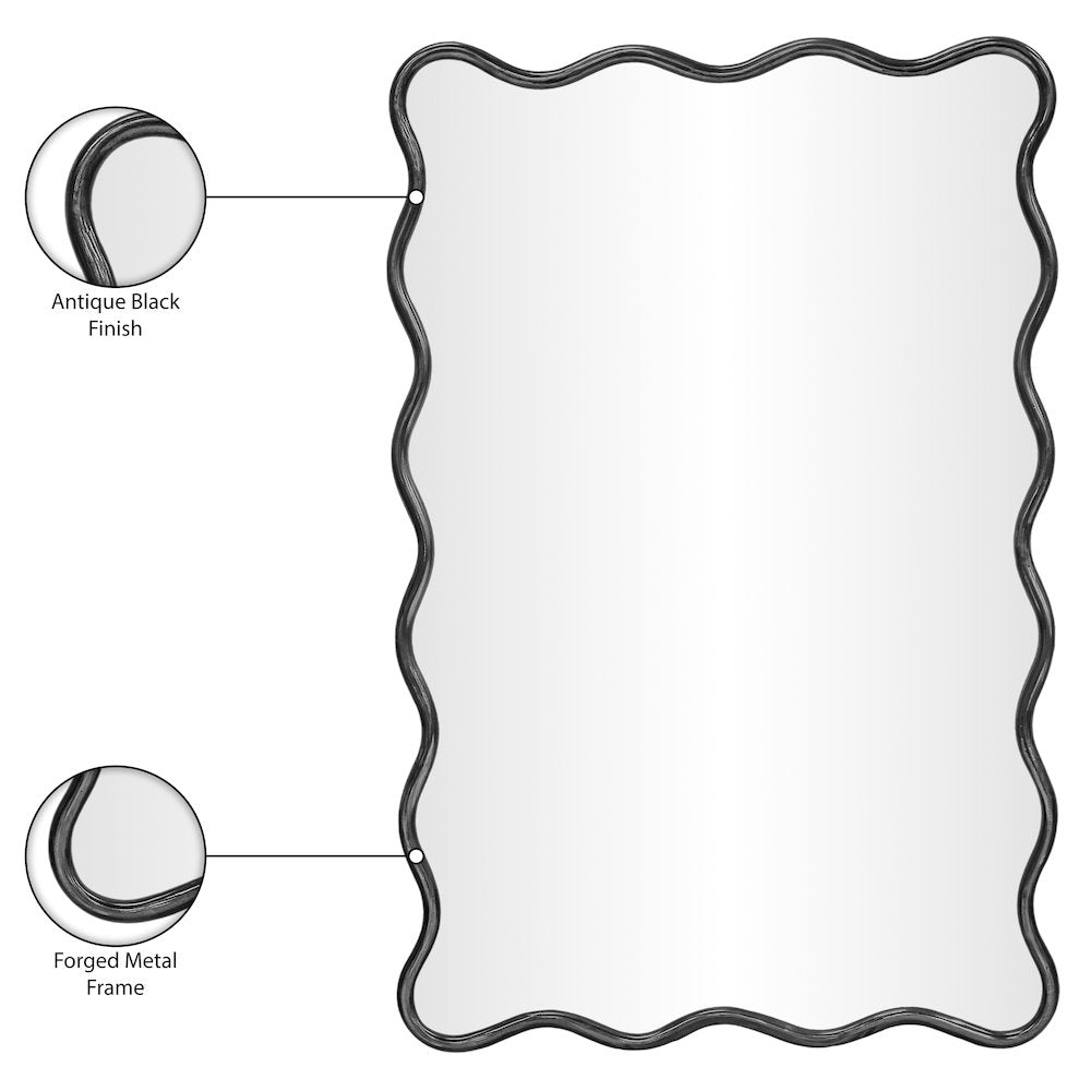 Foundry Black Iron Mirror