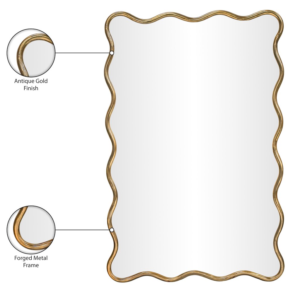 Foundry Gold Iron Mirror