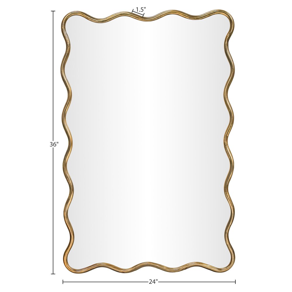 Foundry Gold Iron Mirror