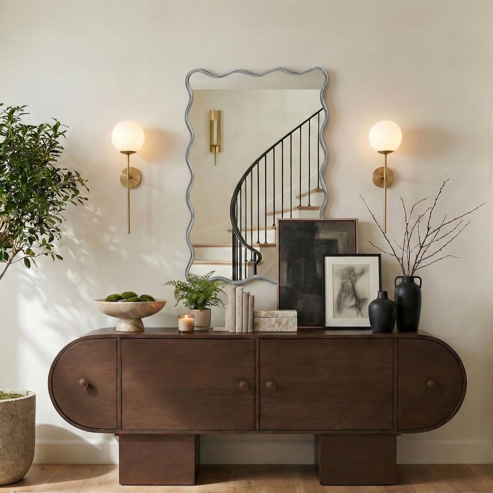 Foundry Silver Iron Mirror