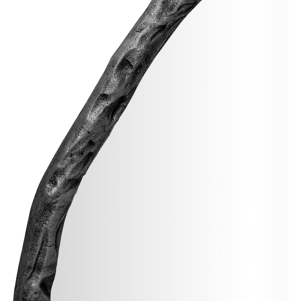 Molten Black Iron Mirror