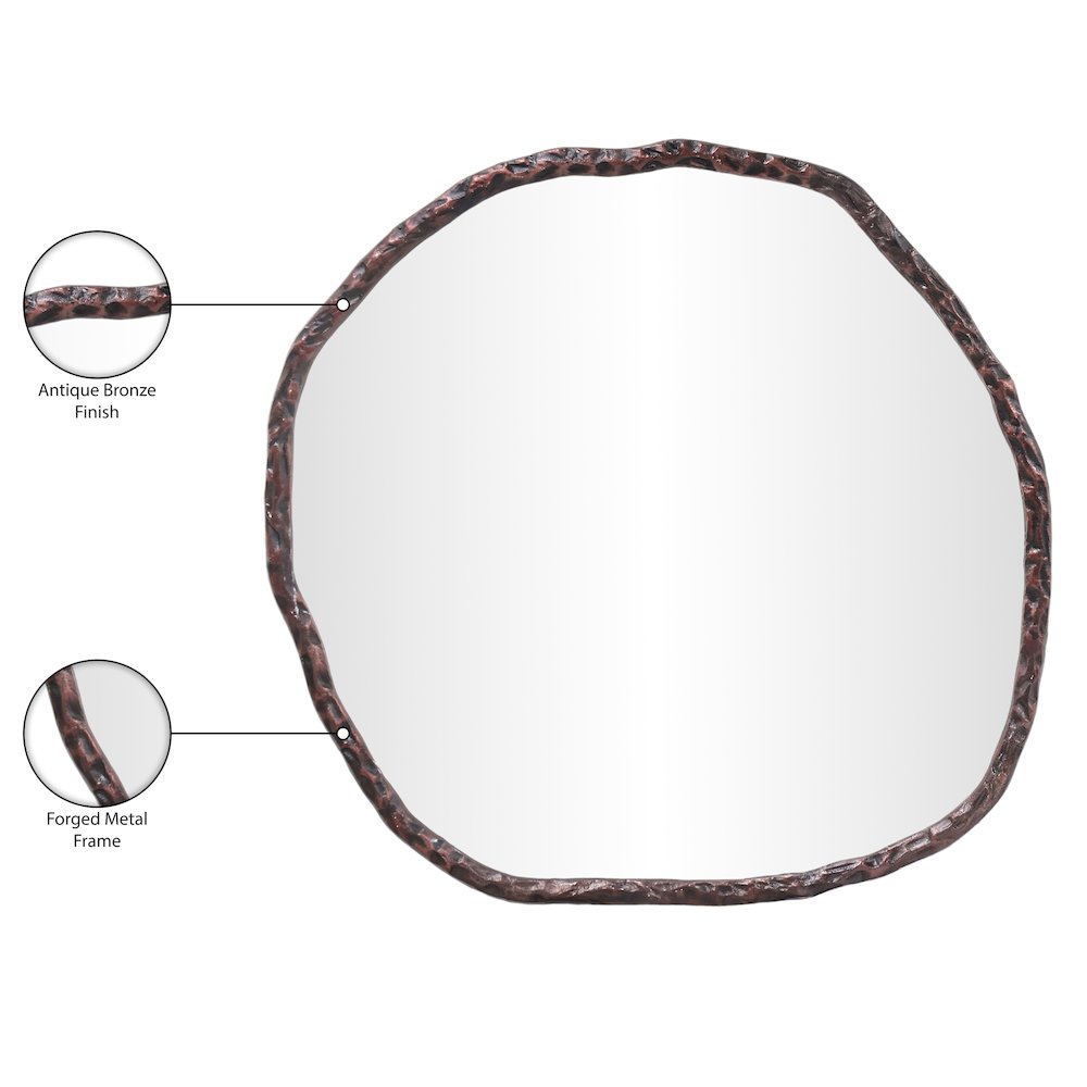 Molten Brown Iron Mirror