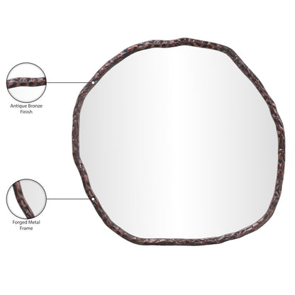 Molten Brown Iron Mirror