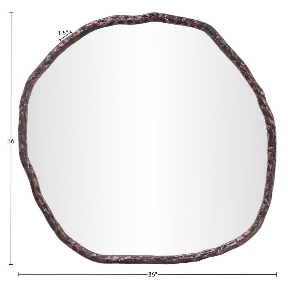 Molten Brown Iron Mirror