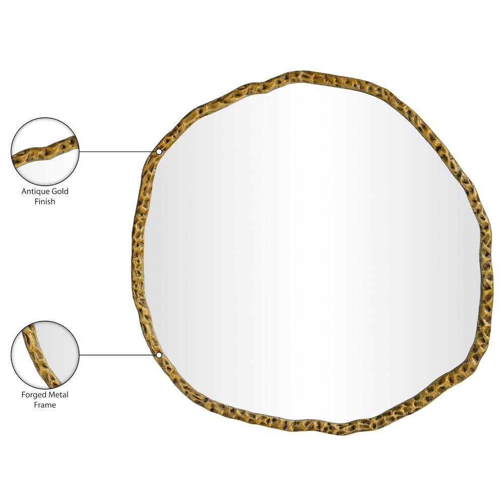 Molten Gold Iron Mirror