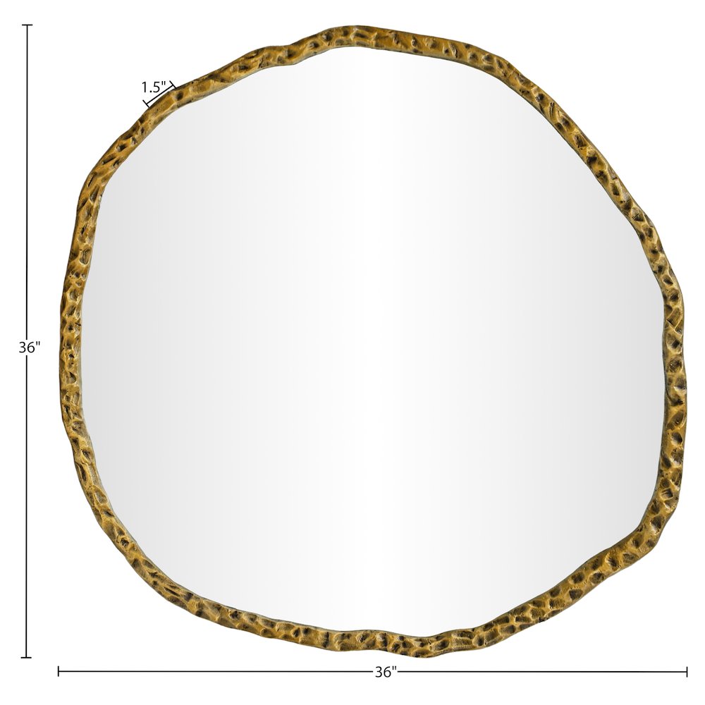 Molten Gold Iron Mirror