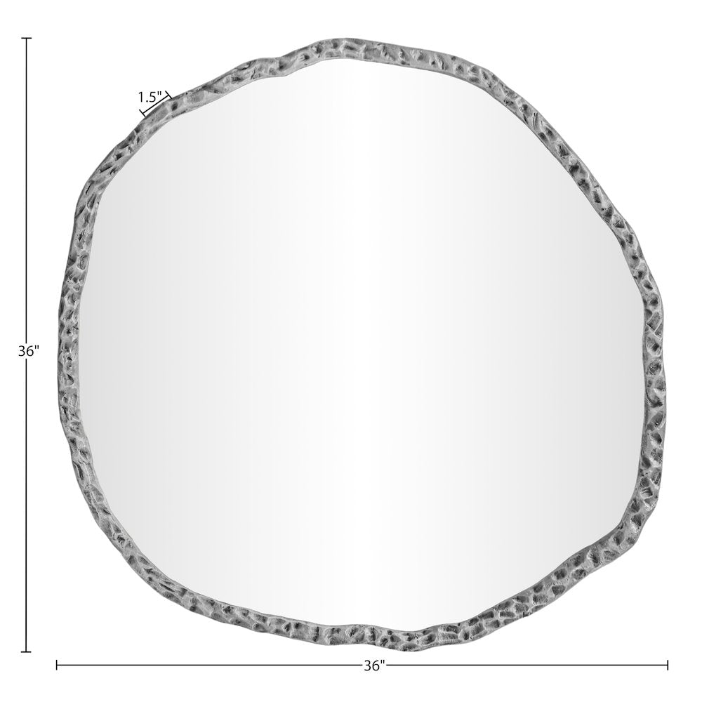 Molten Silver Iron Mirror