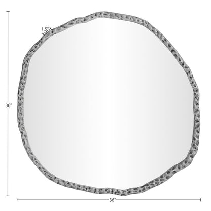 Molten Silver Iron Mirror