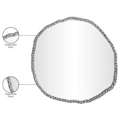 Molten Silver Iron Mirror