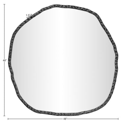 Molten Black Iron Mirror