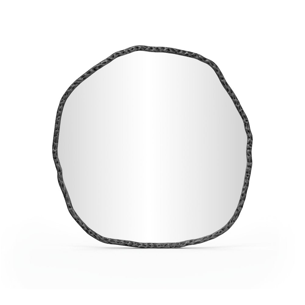 Molten Black Iron Mirror