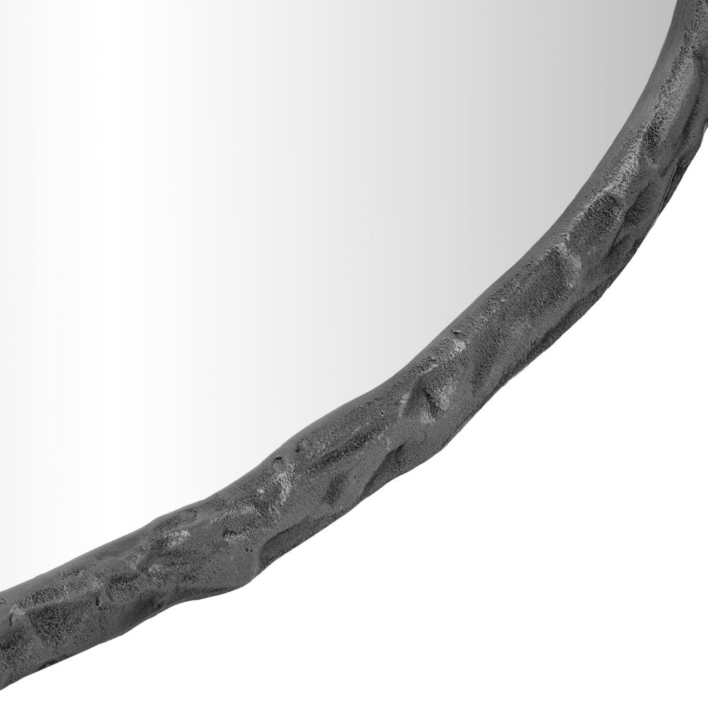 Molten Black Iron Mirror