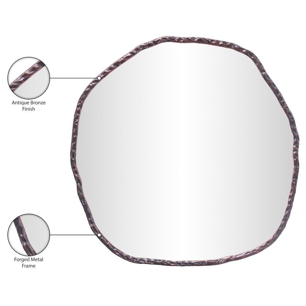 Molten Brown Iron Mirror
