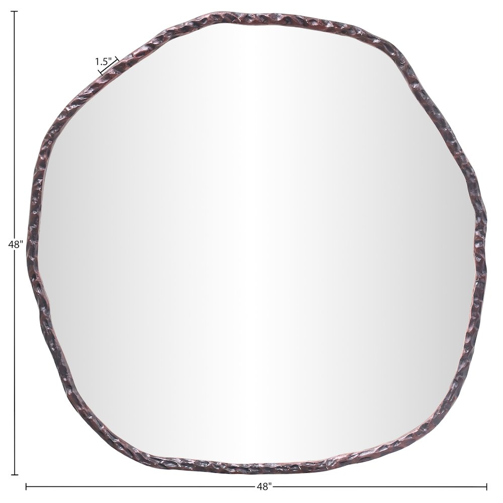 Molten Brown Iron Mirror