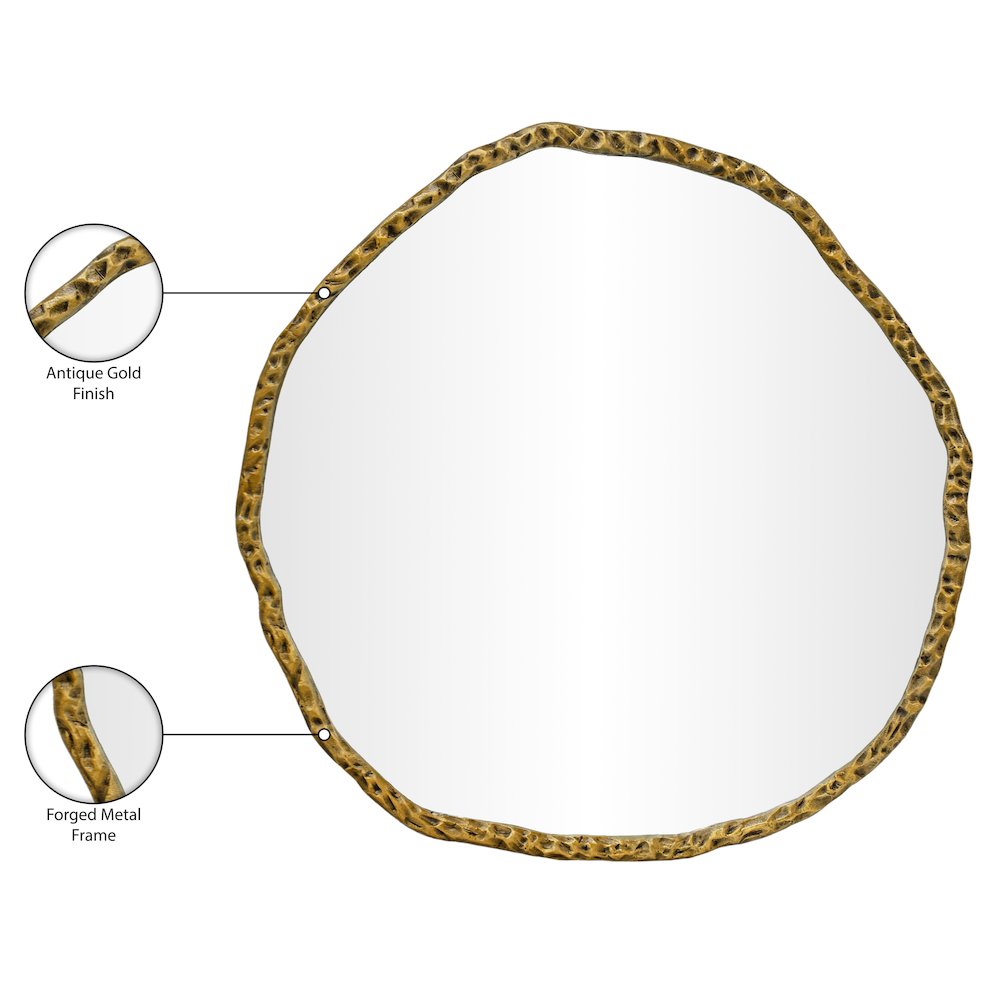 Molten Gold Iron Mirror