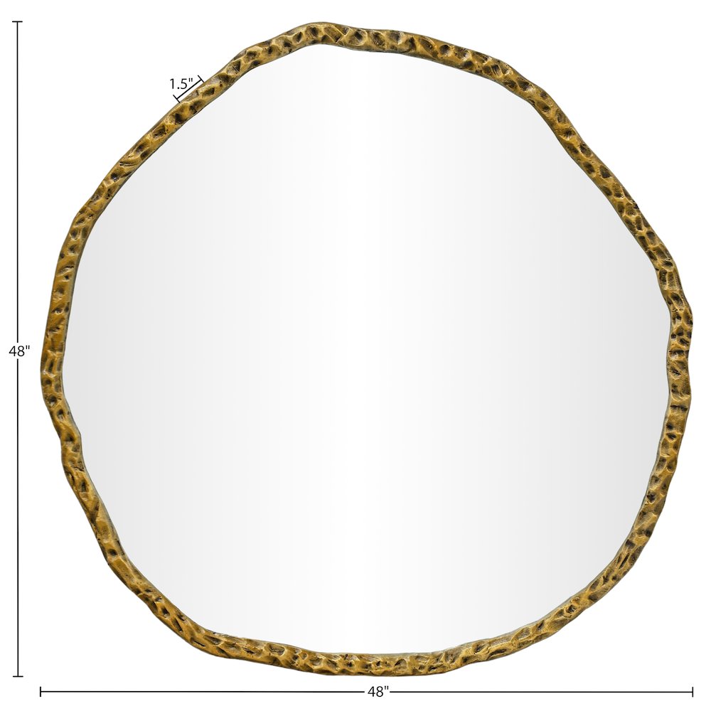 Molten Gold Iron Mirror