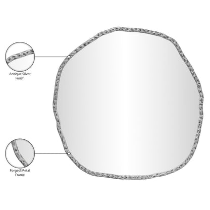 Molten Silver Iron Mirror