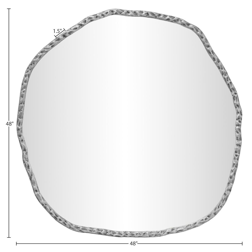 Molten Silver Iron Mirror