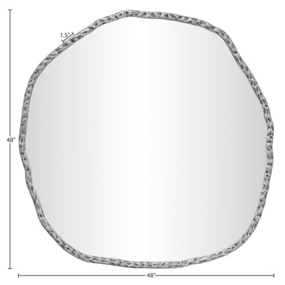 Molten Silver Iron Mirror