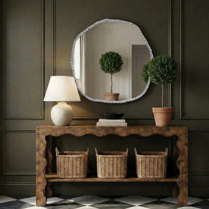 Molten Silver Iron Mirror