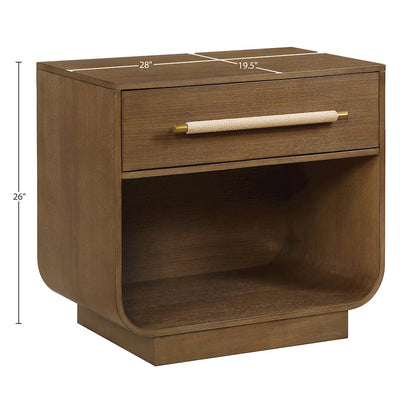 Sorell Brown Solid Wood Night Stand