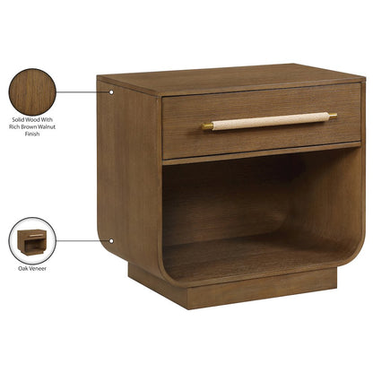 Sorell Brown Solid Wood Night Stand
