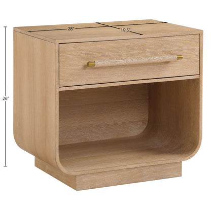 Sorell Natural Solid Wood Night Stand