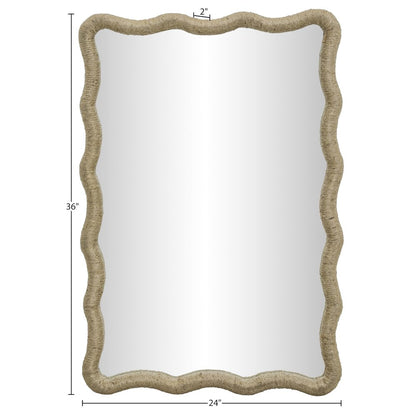 Meadow Natural Jute Rope Framed Mirror