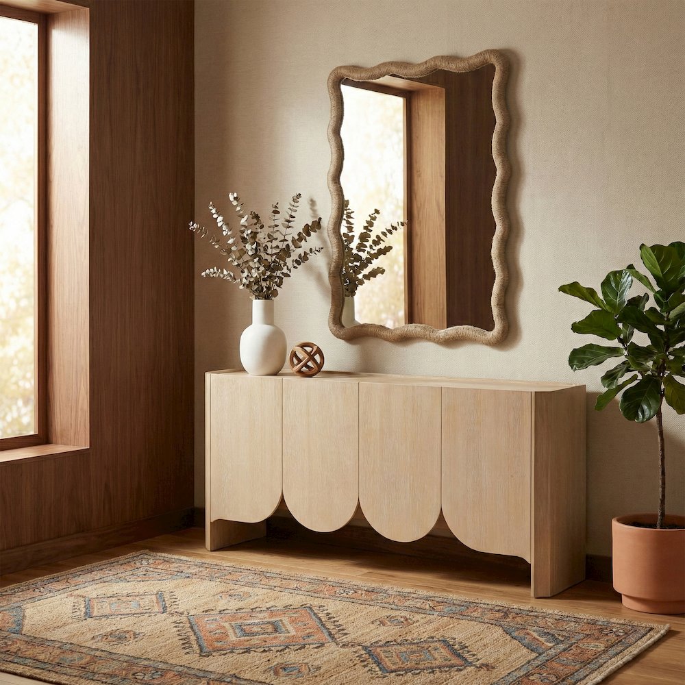 Meadow Natural Jute Rope Framed Mirror