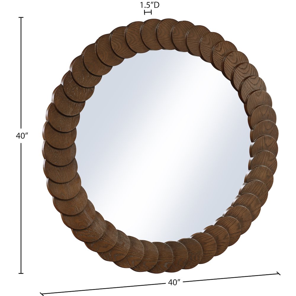 Revolve Brown Mirror