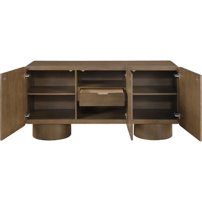 Adagio Brown Solid Wood And Oak Veneer Sideboard/Buffet
