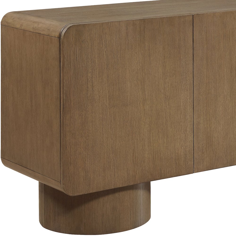 Adagio Brown Solid Wood And Oak Veneer Sideboard/Buffet