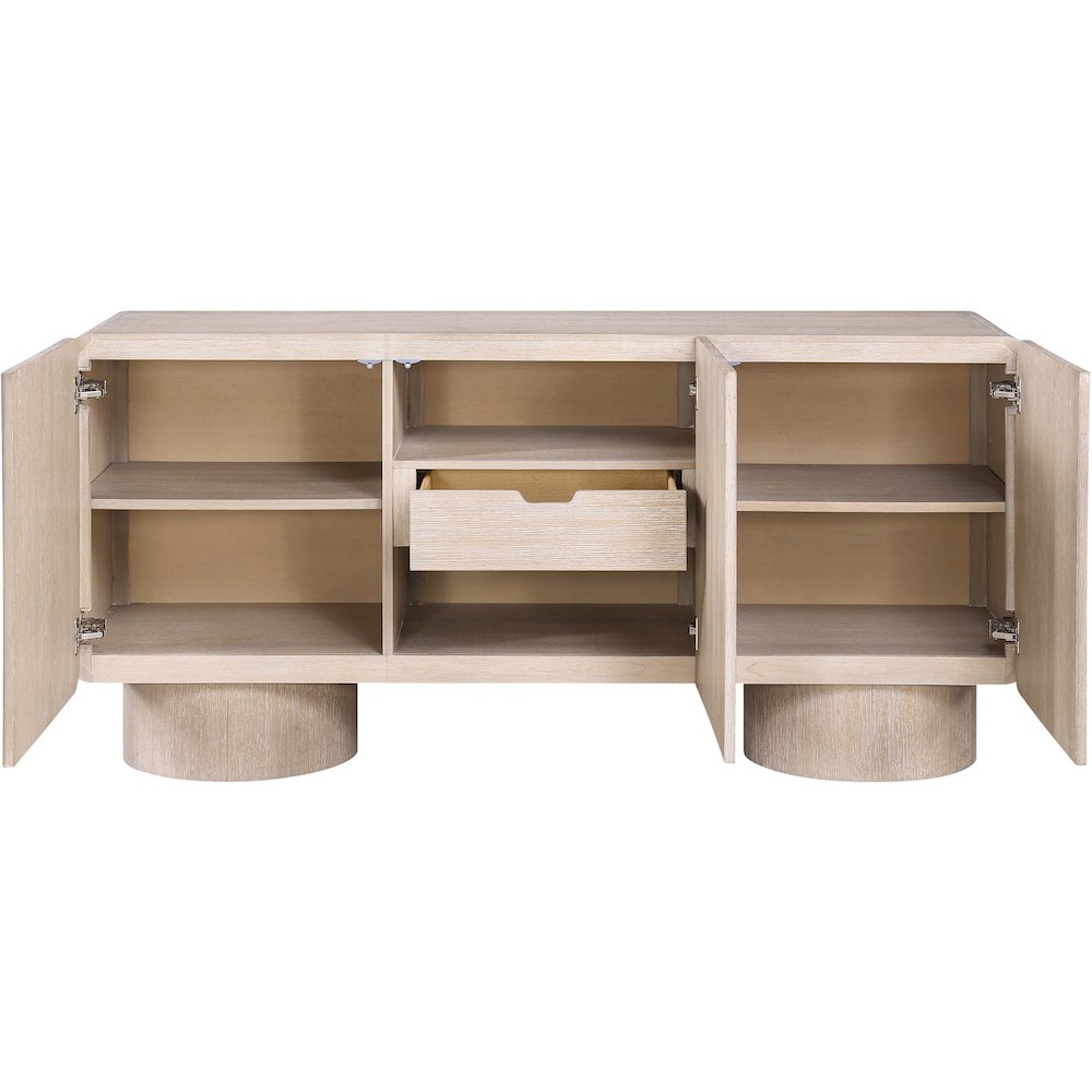 Adagio Natural Solid Wood And Oak Veneer Sideboard/Buffet