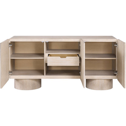 Adagio Natural Solid Wood And Oak Veneer Sideboard/Buffet