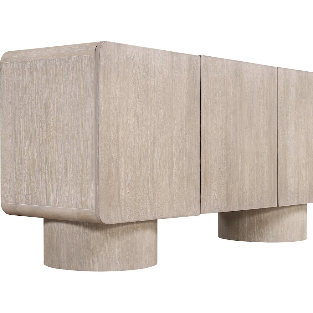 Adagio Natural Solid Wood And Oak Veneer Sideboard/Buffet