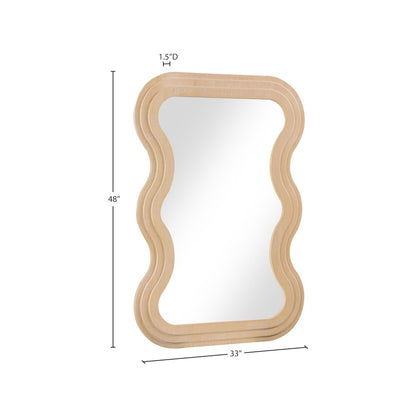 Bellagio Natural Oak Veneer Mirror