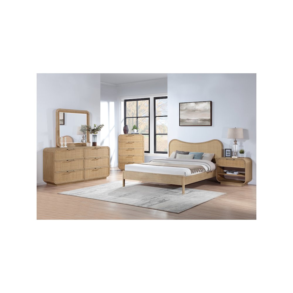 Windsor Natural Rubberwood Night Stand
