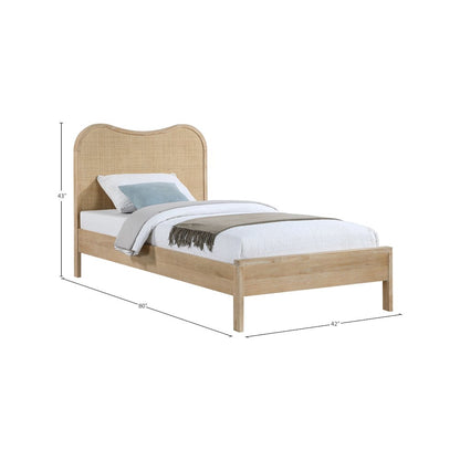 Windsor Natural Rubberwood Twin Bed