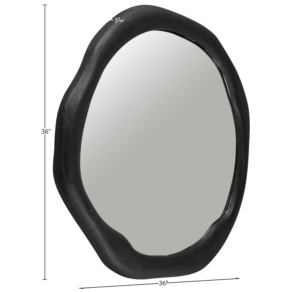 Armada Black Aluminum Mirror