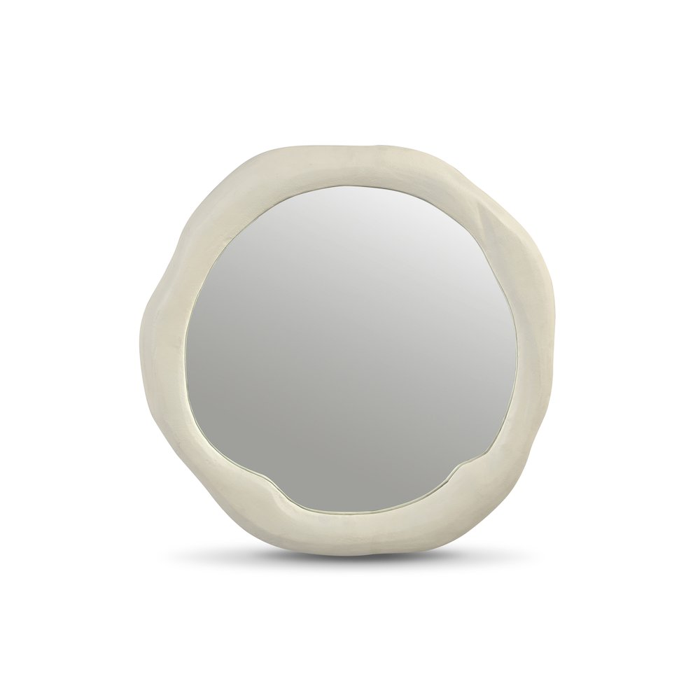 Armada Cream Aluminum Mirror