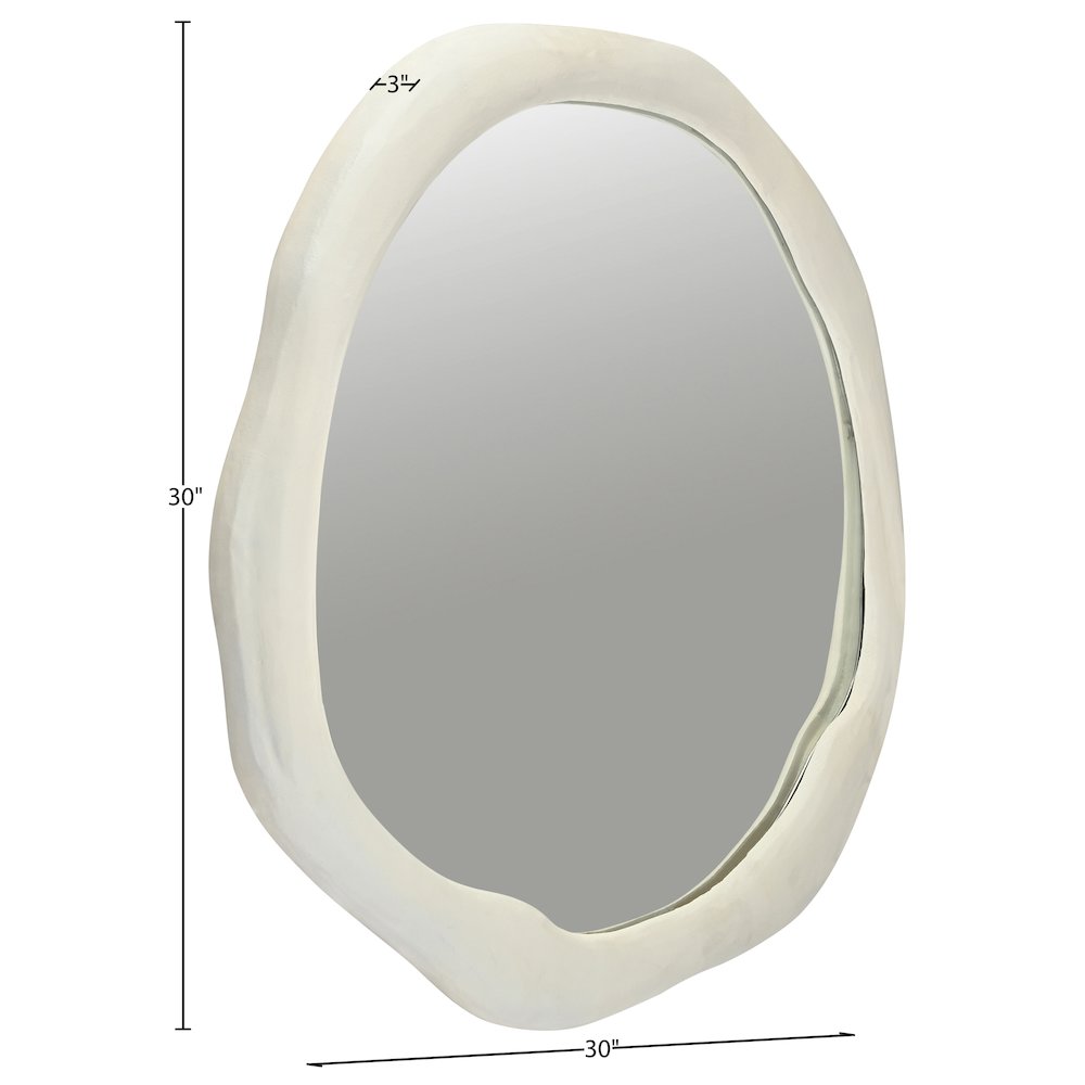 Armada Cream Aluminum Mirror