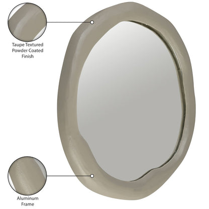 Armada Taupe Aluminum Mirror