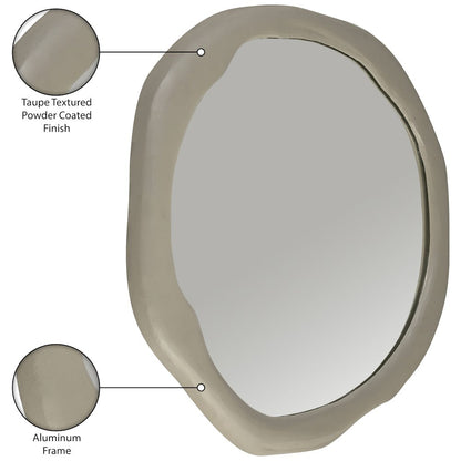 Armada Taupe Aluminum Mirror