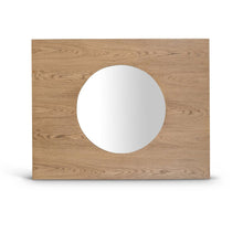 Optic Natural Oak Wood Frame Mirror