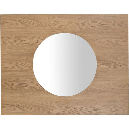 Optic Natural Oak Wood Frame Mirror