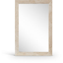 Pavia Natural Genuine Travertine Frame Mirror