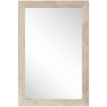 Pavia Natural Genuine Travertine Frame Mirror