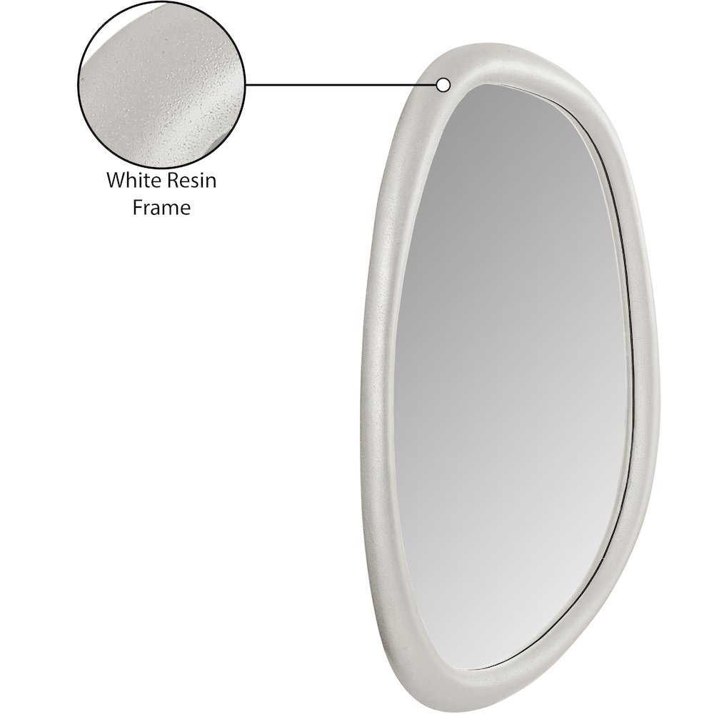 Holland White Polyresin Mirror