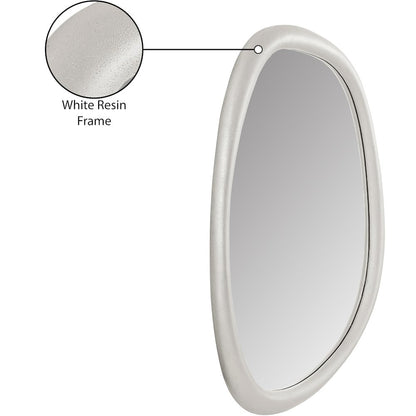 Holland White Polyresin Mirror