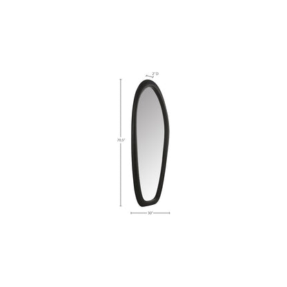 Holland Black Polyresin Mirror